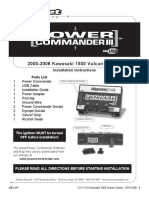 2000-2008 Kawasaki 1500 Vulcan Classic: Installation Instructions Parts List