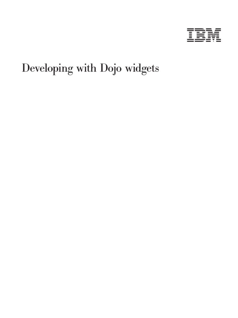EGL Dojo Widgets 0711 | PDF | Integrated Development Environment ...