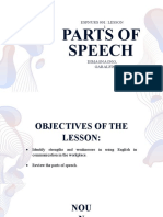 Parts of Speech: Espnurs 001: Lesson 1
