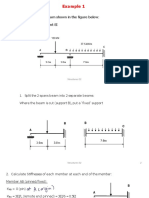 Example 1: Analyse The Beam Shown in The Figure Below: Assume Constant EI