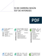 test de intereses carreras por categorías