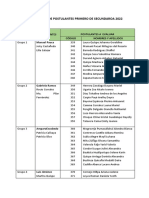 Distribucion de Postulantes