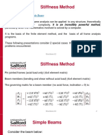 Stiffness Method - Beam Without Axial Load