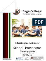 School Prospectus: General Guide 2018/19