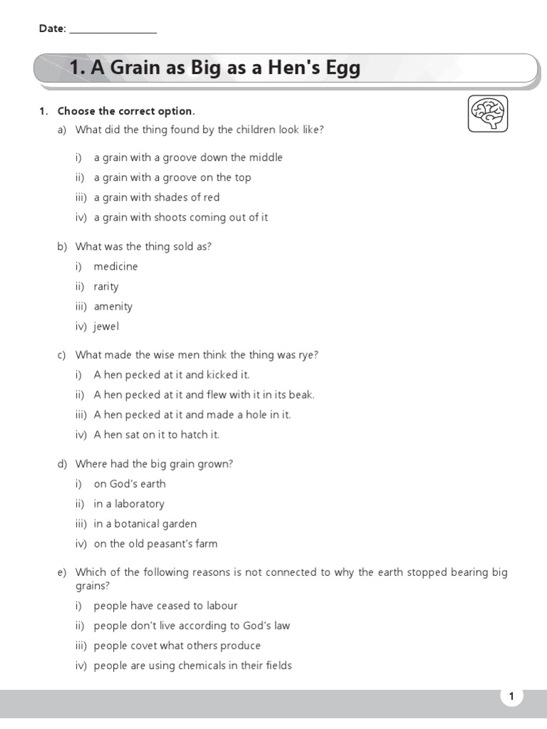 A Grain As Big As A Hen S Egg PDF