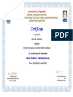 Akash Mishra Certificate