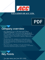 Valuation of Acc LTD