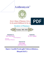 "Azithromycin": Bachelor of Pharmacy