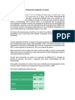 Presupuesto salud México 2022 aumenta 14.5