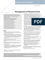 SOGC Guidelines - 2007 - Placenta Previa