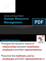 Class Employer - and - Employee - Relations