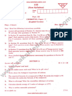 Intermediate 1st Year Chemistry - March 2013 Question Paper
