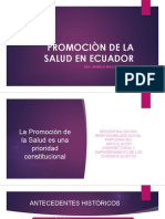 Clase 4. Promocion de La Salud en El Ecuador