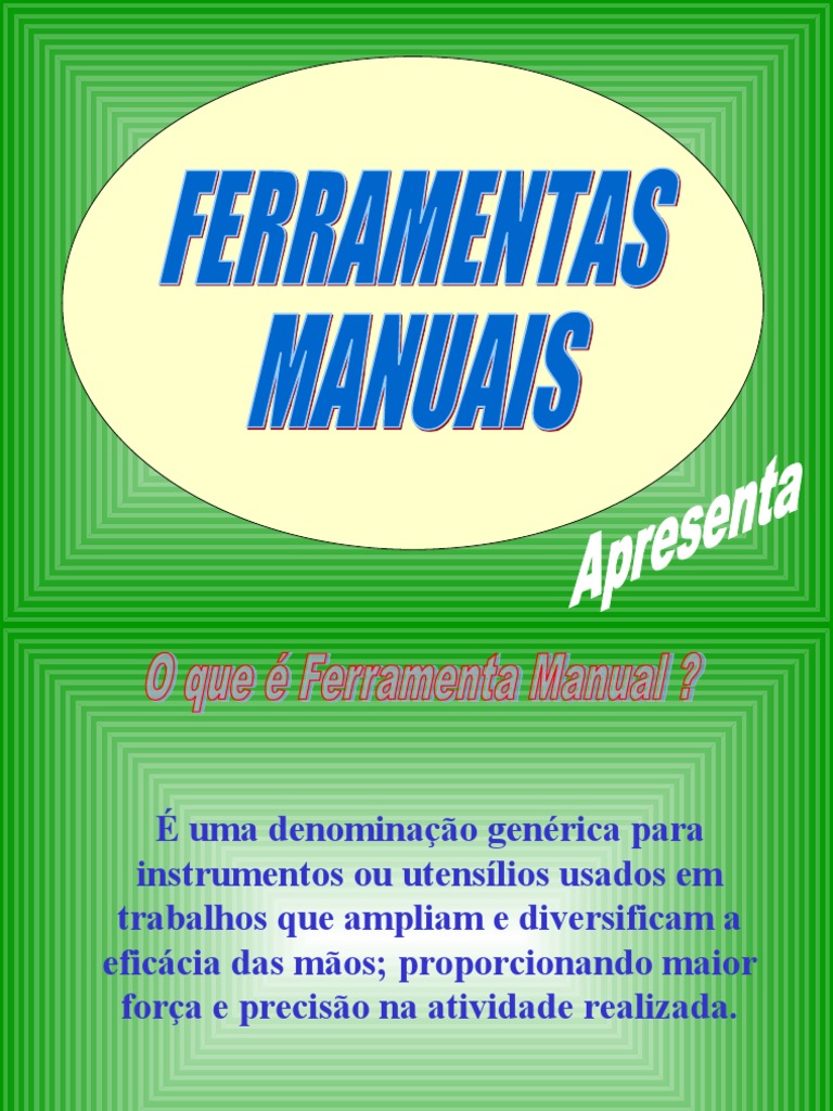 Segurança no Uso de Ferramentas Manuais | PDF | Martelo | Ferramentas