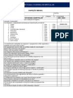 Check List para Cozinha Hospitalar