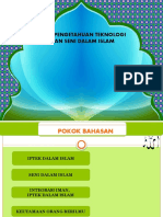 Iptek, Seni Dalam Islam