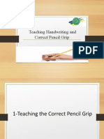 Teaching Handwriting and Correct Pencil Grip