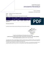 Certificado de antecedentes previsionales con detalle de cuenta y fondos