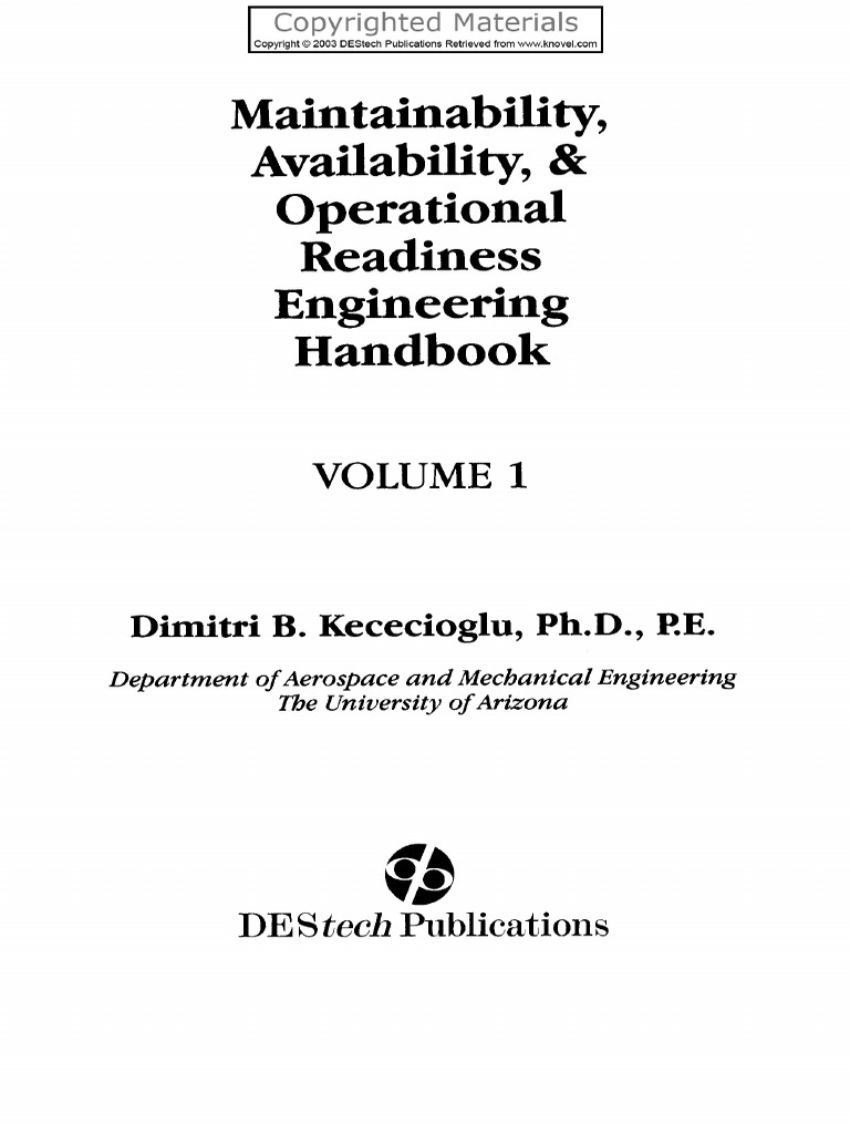 RELIABILITY ENGINEERING HANDBOOK DIMITRI KECECIOGLU PDF visual data 6