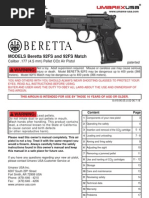 Download Manual Beretta M92FS En by aurel90 SN56143949 doc pdf