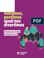 Decálogo para Los Clubes Del Deporte Social