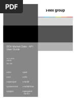 EEX Market Data - API User Guide: 14.11.2019 Leipzig Ref. 009