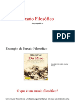 Ensaio Filosófico Aula