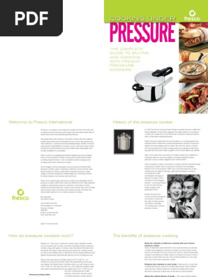 Fresco Pressure Cooker PDF Pressure Cooking Boiling