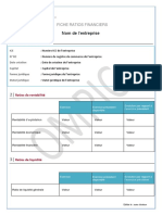 Fiche Ratios Financiers