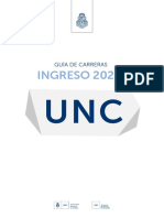Guia de carreras UNC - Ingreso 2022