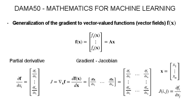 Vector-Valued Function Gradients | PDF
