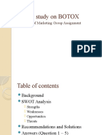 A Case Study On BOTOX: Principles of Marketing Group Assignment