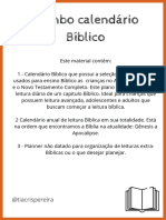 Calendário Bíblico para Leitura