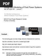 Design and Modeling of Fluid Power Systems: ME 597/ABE 591 - Lecture 7