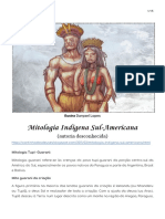 MITOLOGIA - InDÍGENA - Mitologia Indígena Sul-Americana
