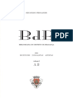 Bibliografia Do Distrito de Bragan A Volume I