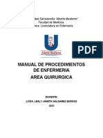 Guía de procedimientos quirúrgicos de enfermería