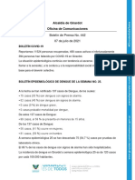 Boletín Prensa - 07 Julio