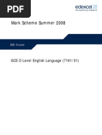 Mark Scheme 1 Gce o Level May 2008