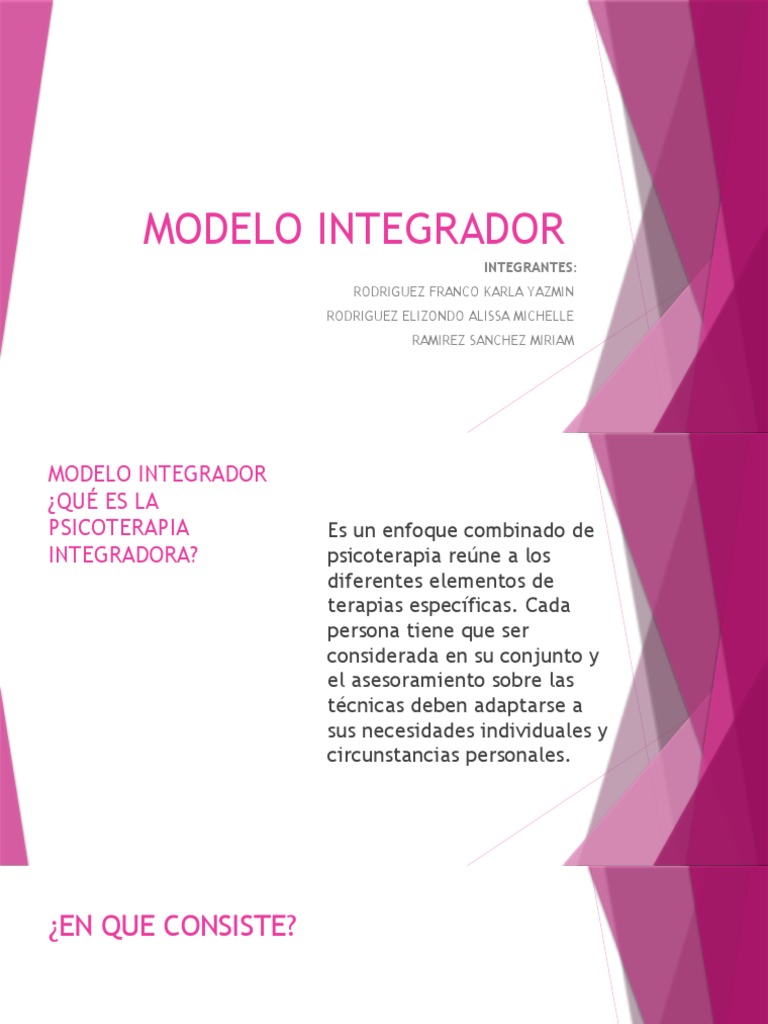 Modelo Integrador en Psicología | PDF