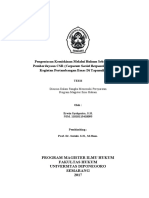 Pengentasan Kemiskinan Melalui Hukum Sebagai Sarana Pemberdayaan CSR (Corporate Social Responsibi