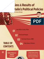 Stalin's Political Policies Aims & Results