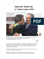 As entranhas do Pacto de Princeton entre Lula e FHC