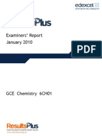 Chemistry Unit 1 6CH01 January 2010 ER