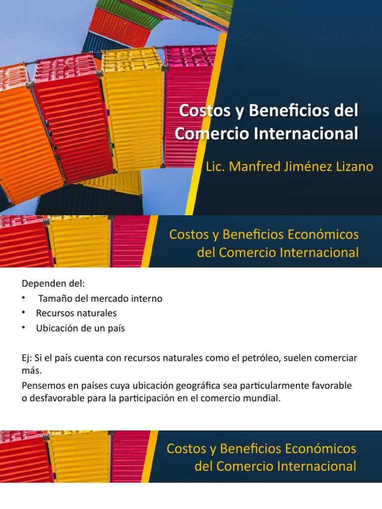 Beneficios del Comercio Internacional | PDF | El comercio internacional ...