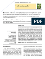 Kompetisi Beberapa Jenis Gulma Terhadap Pertumbuhan Awal Beberapa Varietas Tanaman Tebu (Saccharum Officinarum L.)