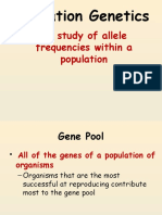 The Study of Allele Frequencies Within A Population