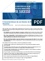 5 Características de Um Gestor de Manutenção de Sucesso - Engeteles