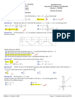 Falcuty of Applied Science Question Sheet Code: 1234 Semester 202, Academic Year 2020-2021 Calculus 1 - MT1003