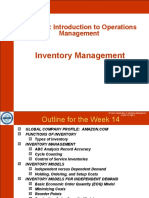 Inventory Management: OP 2202: Introduction To Operations Management
